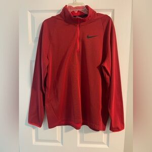 Men’s Red Nike Half Zip